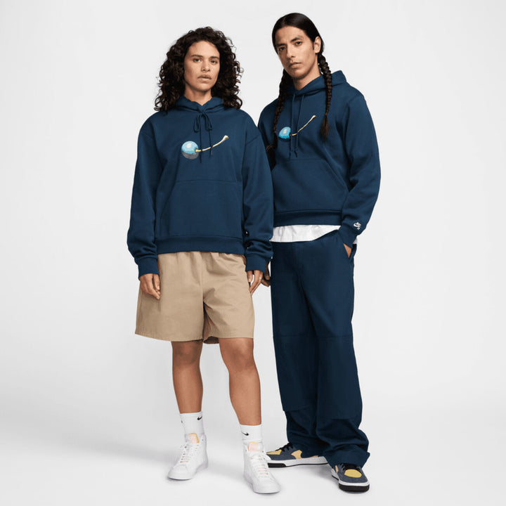 Fleece Pullover Hoodie Cherry