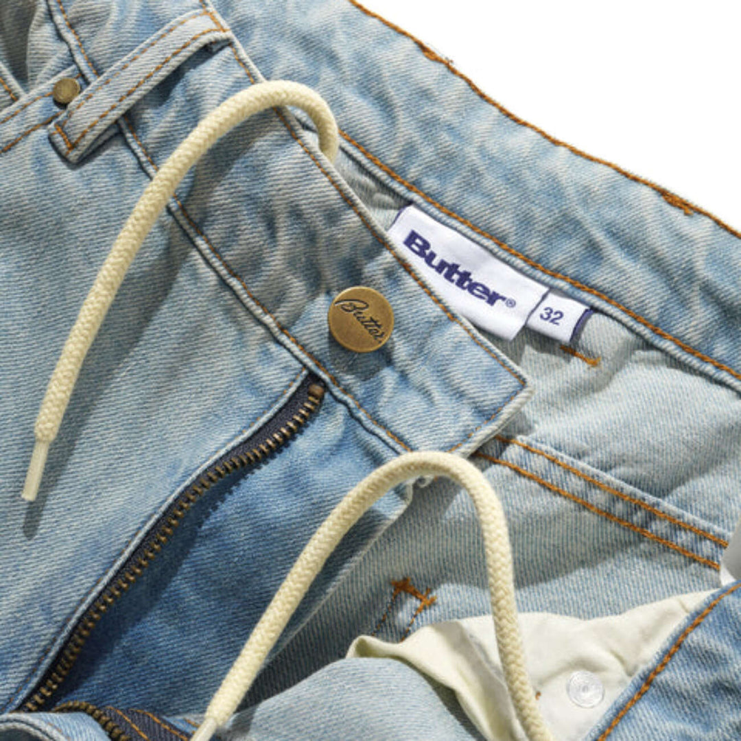 Straight Leg Denim Jeans