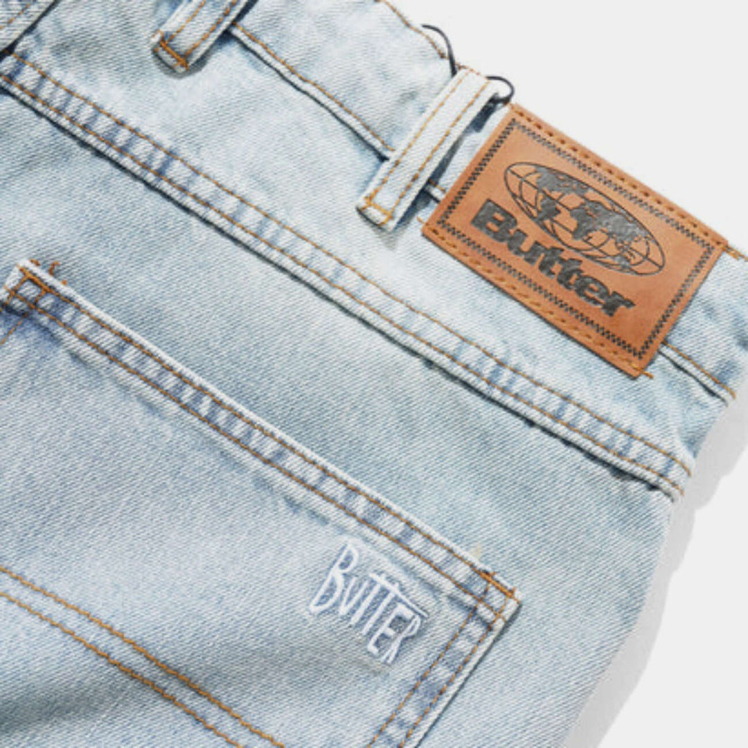 Straight Leg Denim Jeans