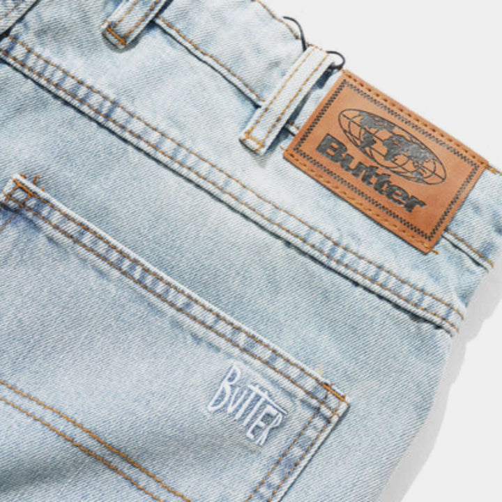 Straight Leg Denim Jeans