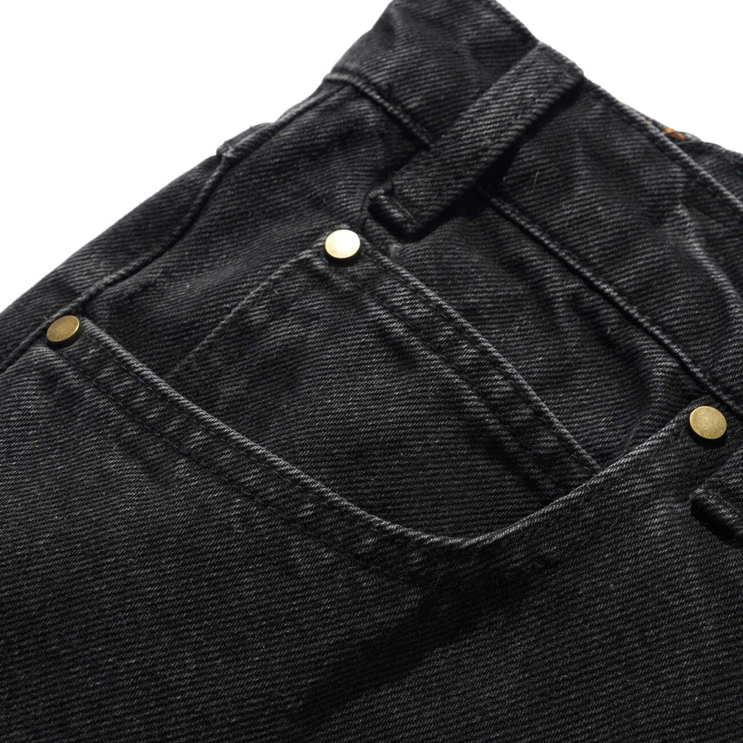 Straight Leg Denim Jeans