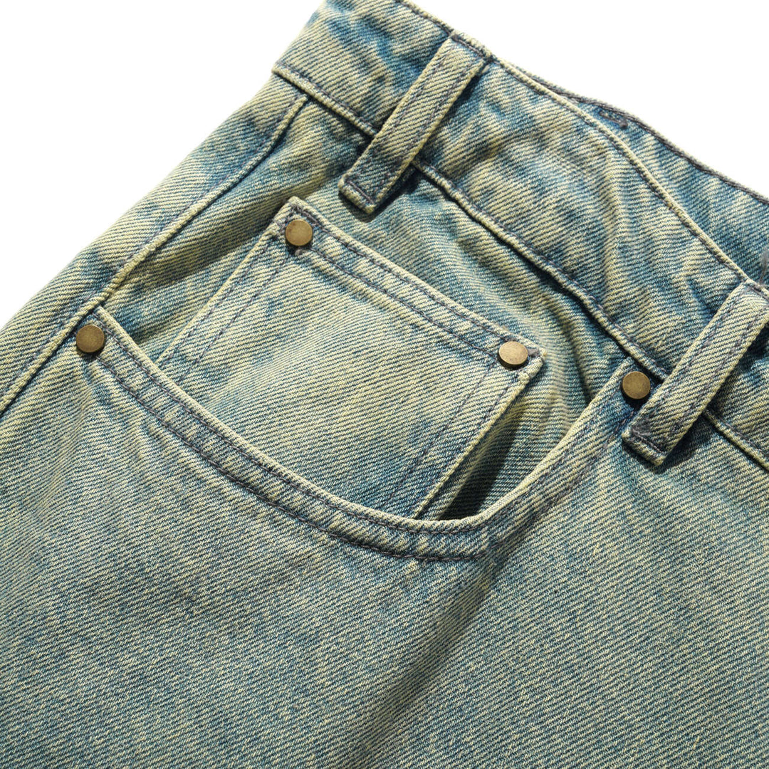 Wide Cut Denim Jeans