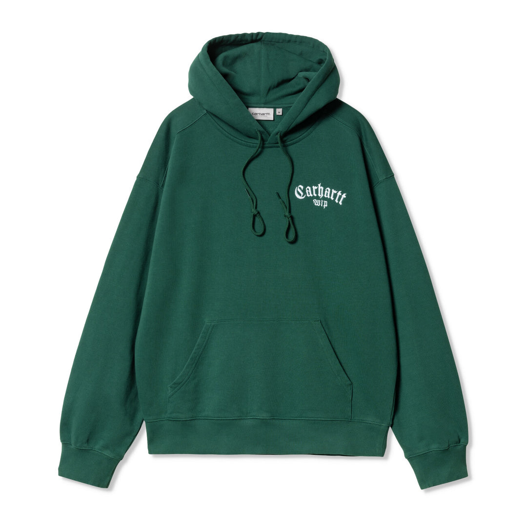 Hooded Onyx Script Sweat