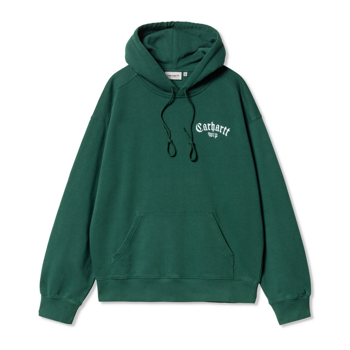 Hooded Onyx Script Sweat
