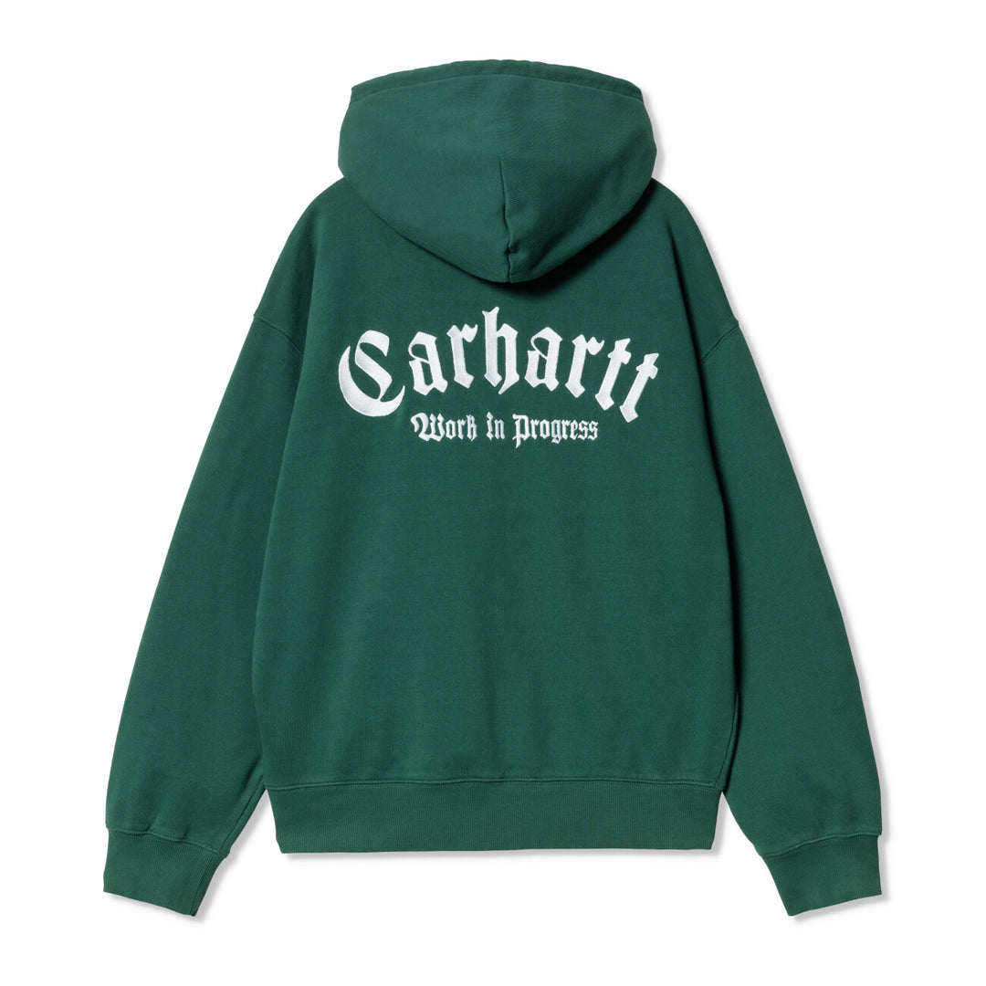 Hooded Onyx Script Sweat