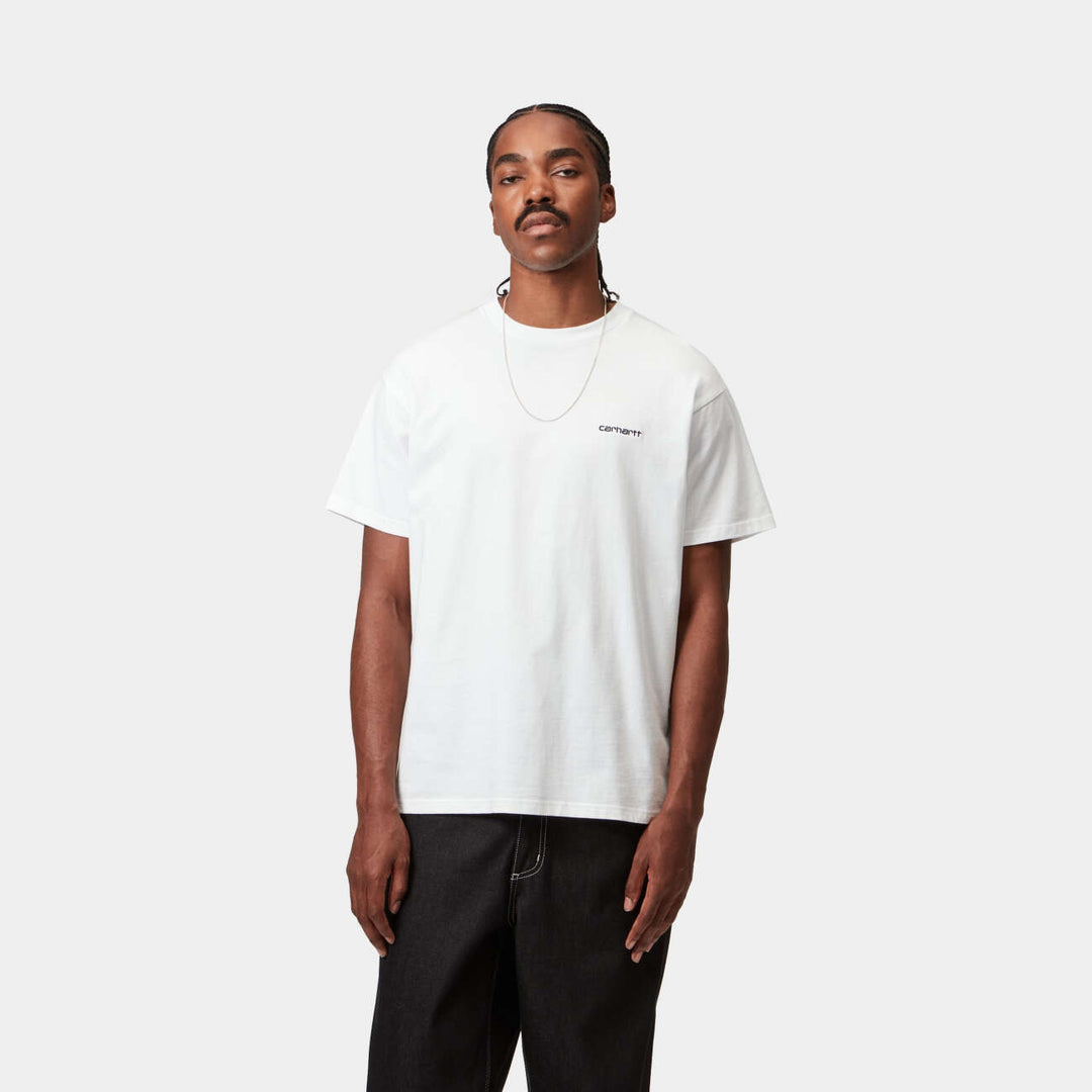S/S Script Embroidery T-Shirt