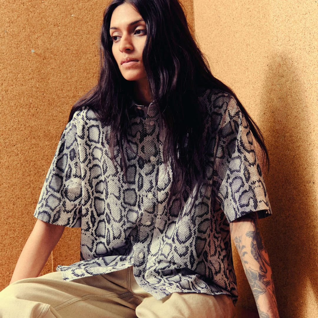 W' S/S Snake Camo Shirt