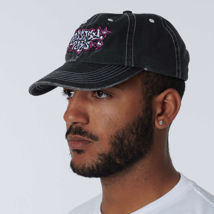 6 Panel Cap Sand Brushed Twill Washed Woven